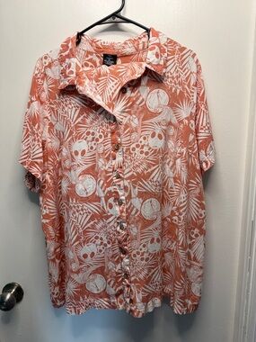 Torrid Nightmare Before Christmas Short Sleeve Button Down W/ matching shorts.